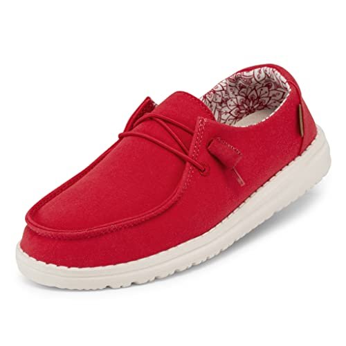 Hey Dude Wendy - Women's Red Shoe Deals Outlet
