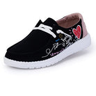 Hey Dude Wendy - Women's Doodle Black Shoe Deals Outlet