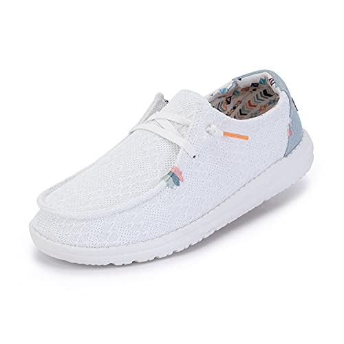 Hey Dude Wendy - Women's White/Crochet Shoe Deals Outlet