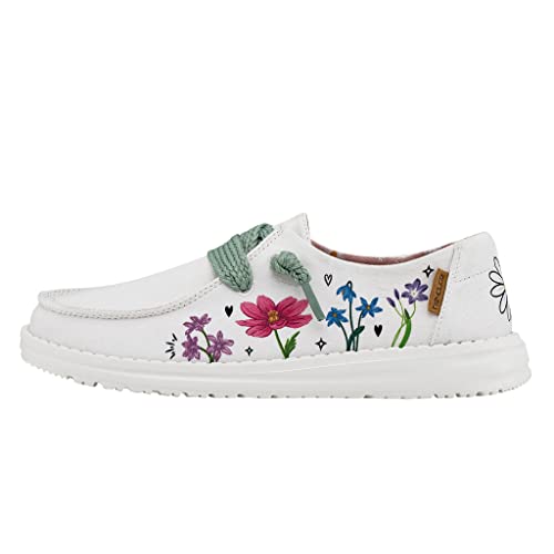 Hey Dude Wendy - Women's Doodle White Shoe Deals Outlet