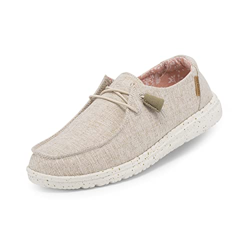 Hey Dude Wendy - Women's Wendy White Nut Shoe Deals Outlet
