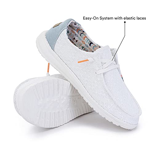 Hey Dude Wendy - Women's White/Crochet Shoe Deals Outlet