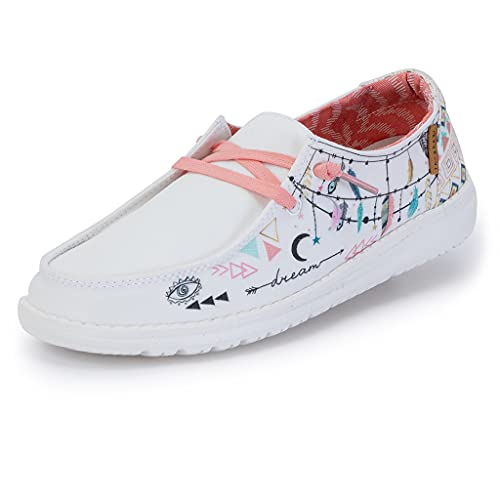 Hey Dude Wendy - Women's Doodle Star White Shoe Deals Outlet