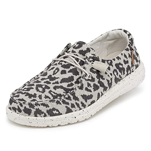 Hey Dude Wendy - Women's Cheetah Grey Shoe Deals Outlet
