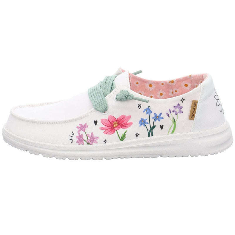 Hey Dude Wendy - Women's Doodle White Shoe Deals Outlet