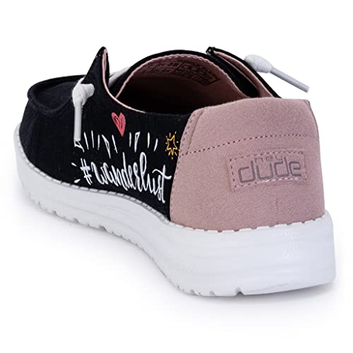 Hey Dude Wendy - Women's Doodle Black Shoe Deals Outlet