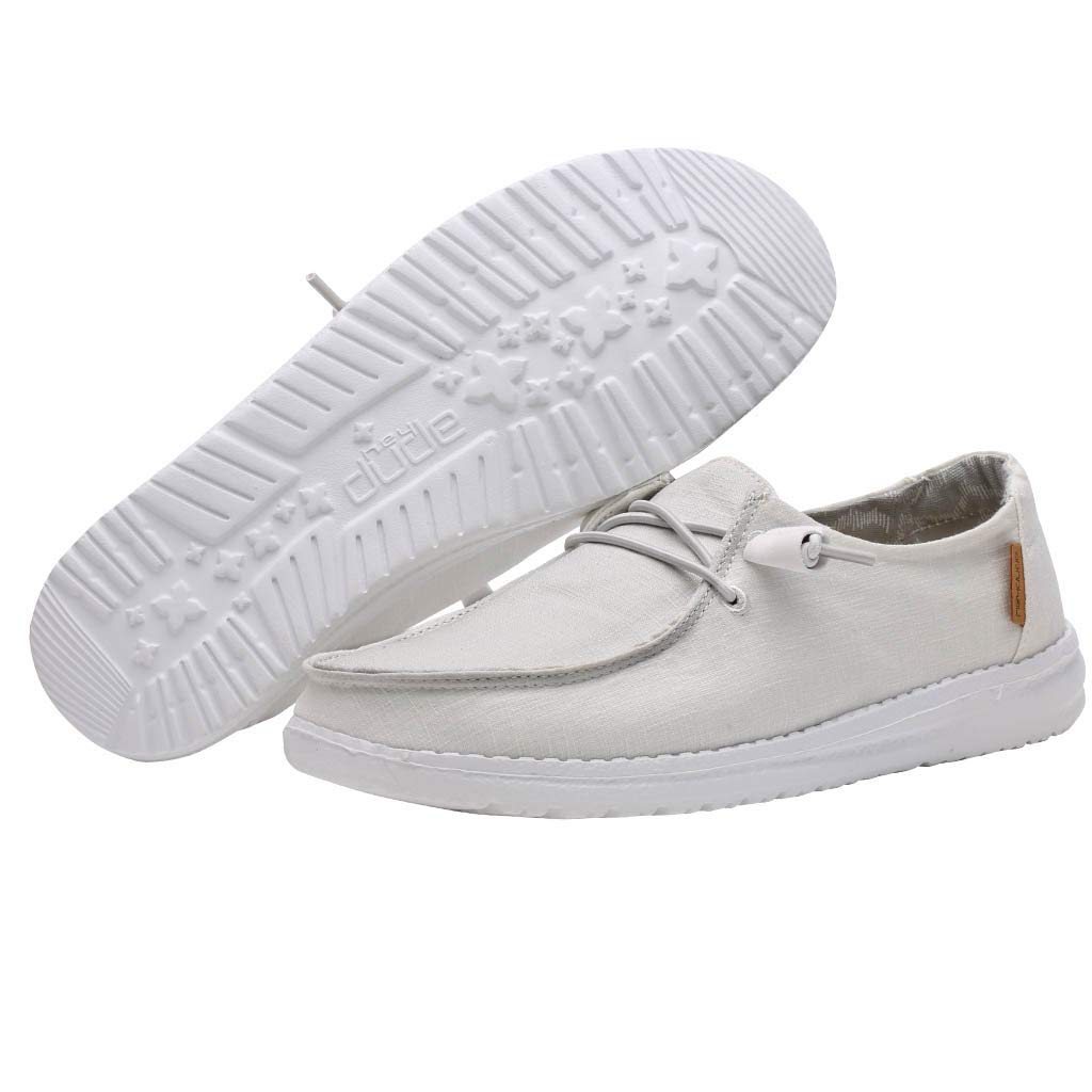 Hey Dude Wendy - Women's White Shoe Deals Outlet