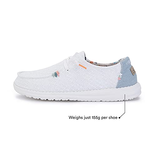 Hey Dude Wendy - Women's White/Crochet Shoe Deals Outlet