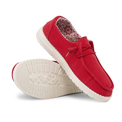 Hey Dude Wendy - Women's Red Shoe Deals Outlet