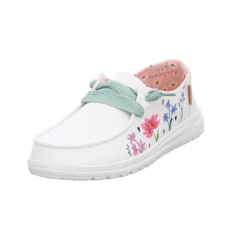 Hey Dude Wendy - Women's Doodle White Shoe Deals Outlet