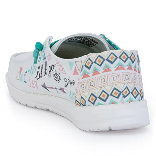 Hey Dude Wendy - Women's Doodle Star White Shoe Deals Outlet