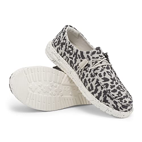 Hey Dude Wendy - Women's Cheetah Grey Shoe Deals Outlet