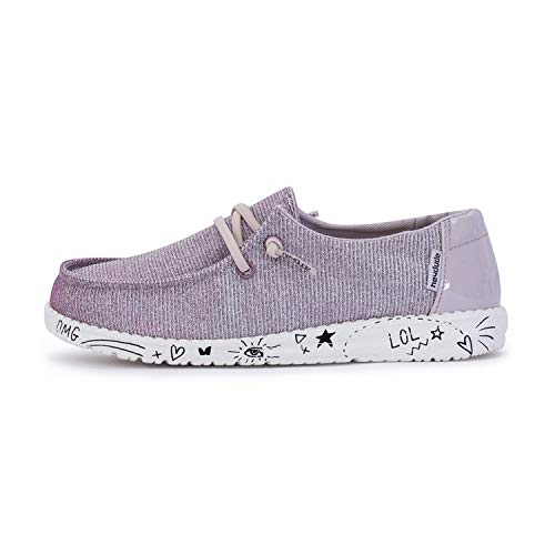 Hey Dude Wendy Youth - Girls Disco Pink Shoe Deals Outlet