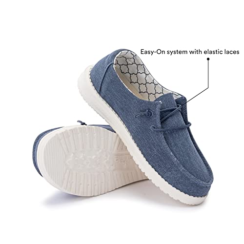 Hey Dude Wendy Youth - Girls Sparkling Denim Shoe Deals Outlet