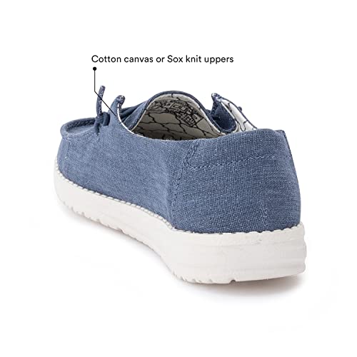 Hey Dude Wendy Youth - Girls Sparkling Denim Shoe Deals Outlet