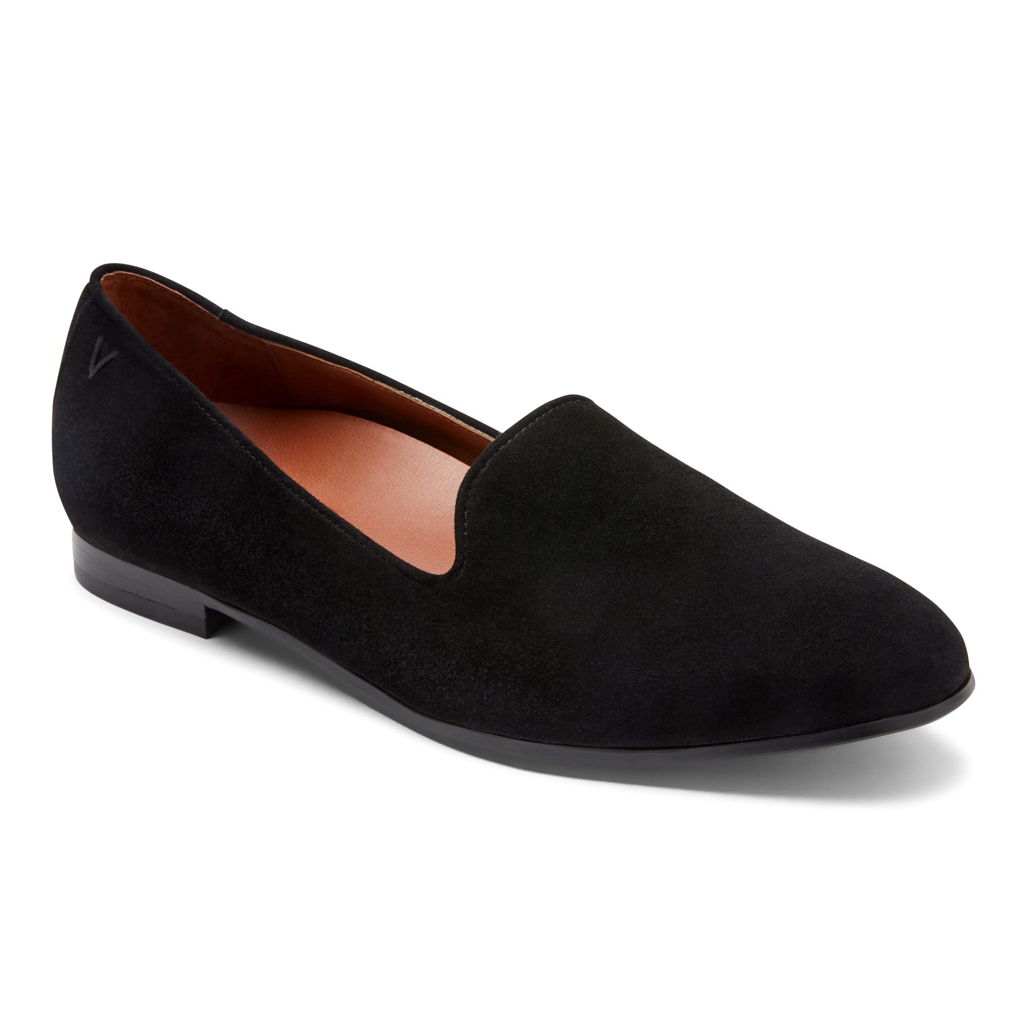 VIONIC Willa Flat Loafer - Women's BLACK SUEDE Shoe Deals Outlet