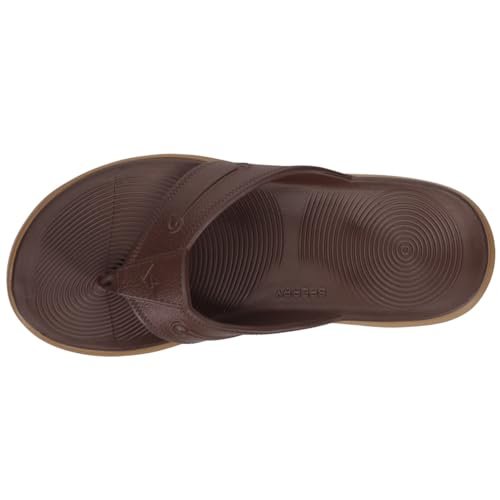 Sperry Windward Float Thong - Men's Brown/Gum Shoe Deals Outlet