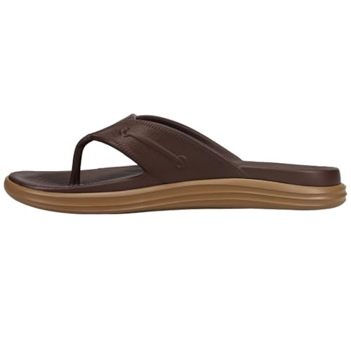 Sperry Windward Float Thong - Men's Brown/Gum Shoe Deals Outlet