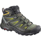 Salomon X Ultra 3 GTX - Men's Castor Gray/Black/Green Sulphur Shoe Deals Outlet