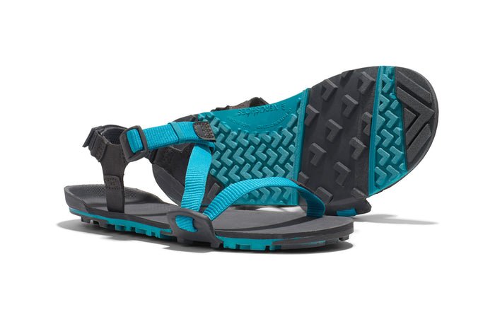 Xero Shoes Z - Trail EV - Trail Hiking, Running, and Recovery Sandal Lake Blue / Asphalt 8 M 840187697903 Shoe Deals Outlet