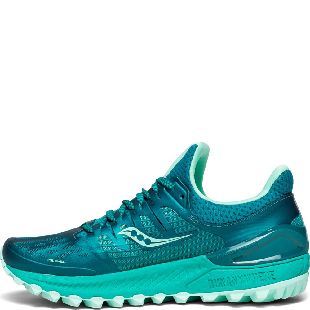 Saucony Xodus ISO 3 - Women's Green/Aqua Shoe Deals Outlet