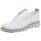 Cole Haan ZeroGrand Stitchlite Wingtip Oxford - Men's Optic White Knit/White Shoe Deals Outlet