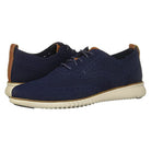 Cole Haan ZeroGrand Stitchlite Wingtip Oxford - Men's Marine Blue/Vapor Grey Shoe Deals Outlet