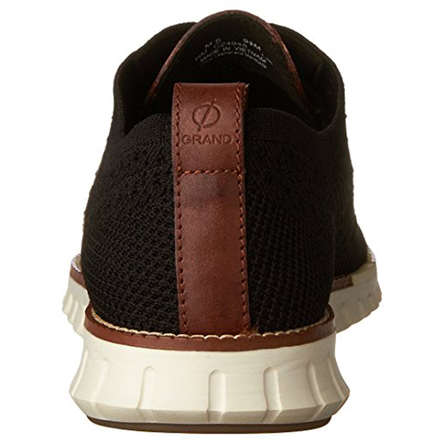 Cole Haan ZeroGrand Stitchlite Wingtip Oxford - Men's Black/Ivory Shoe Deals Outlet