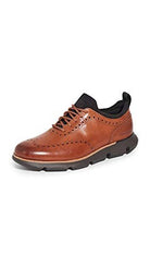 Cole Haan ZeroGrand Wingtip Oxford - Men's British Tan - java Shoe Deals Outlet