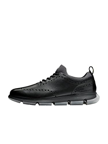 Cole Haan ZeroGrand Wingtip Oxford - Men's Black/Black Shoe Deals Outlet