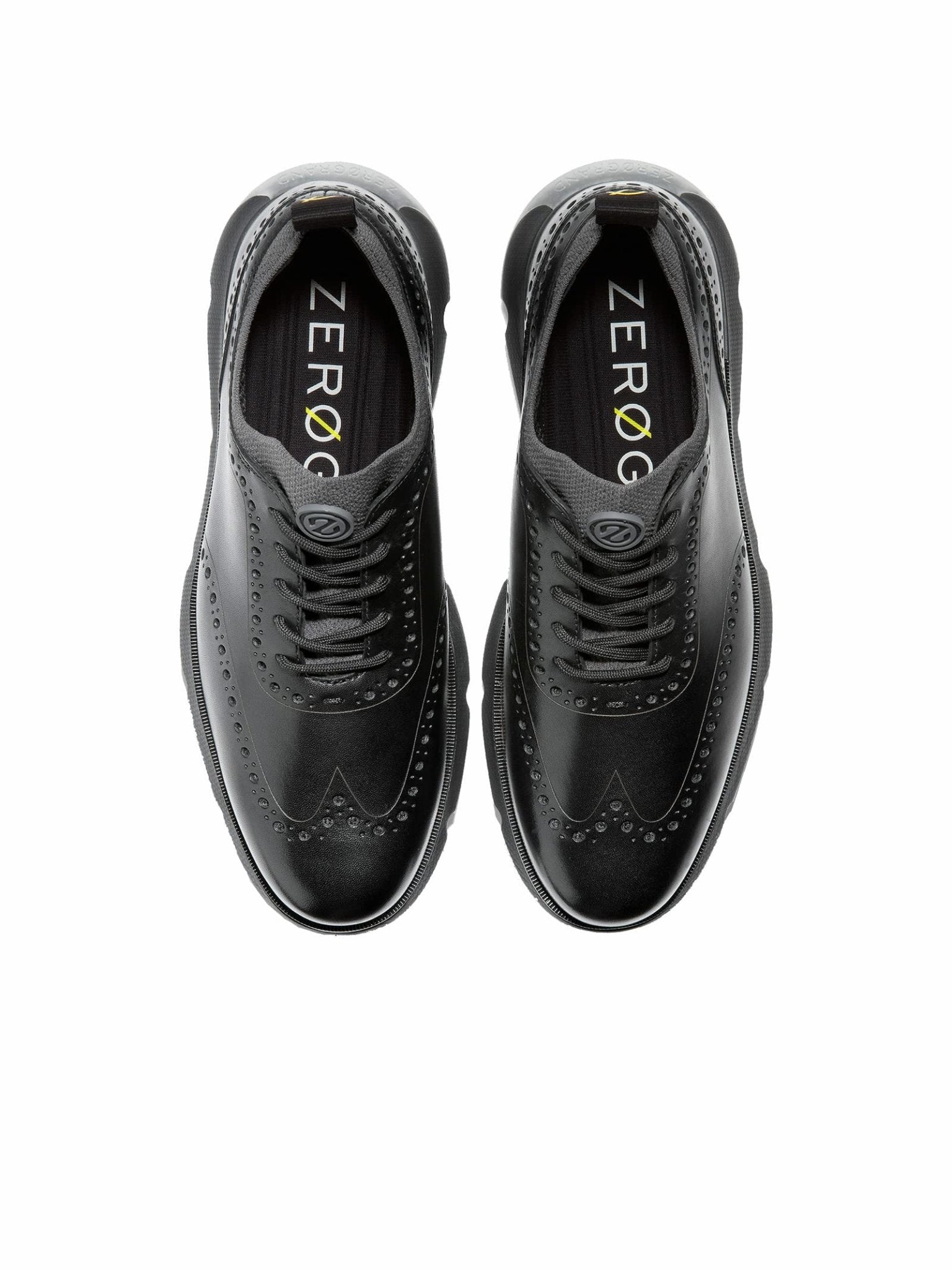 Cole Haan ZeroGrand Wingtip Oxford - Men's Black/Black Shoe Deals Outlet
