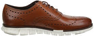 Cole Haan ZeroGrand Wingtip Oxford - Men's British Tan Shoe Deals Outlet