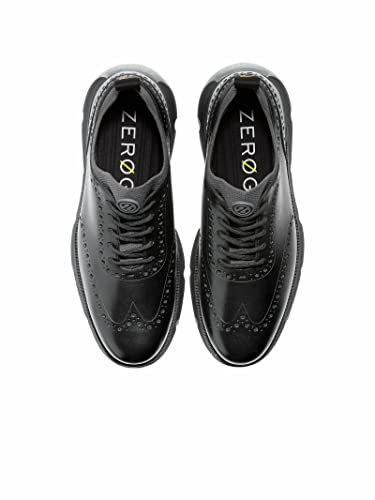 Cole Haan ZeroGrand Wingtip Oxford - Men's Black/Black Shoe Deals Outlet