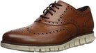 Cole Haan ZeroGrand Wingtip Oxford - Men's British Tan Shoe Deals Outlet