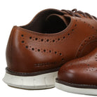 Cole Haan ZeroGrand Wingtip Oxford - Men's British Tan Shoe Deals Outlet