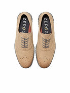 Cole Haan ZeroGrand Wingtip Oxford Seasonal Colors - Men's Ch Birch - charcoal Shoe Deals Outlet