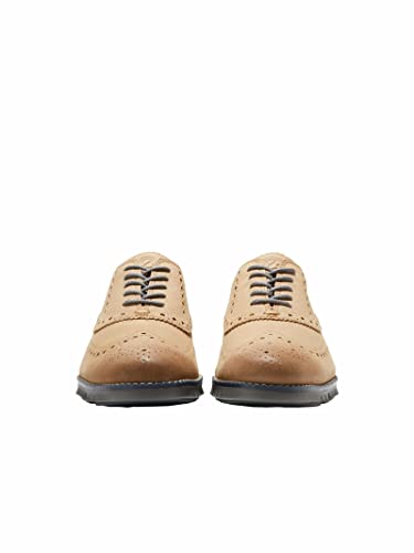 Cole Haan ZeroGrand Wingtip Oxford Seasonal Colors - Men's Ch Birch - charcoal Shoe Deals Outlet