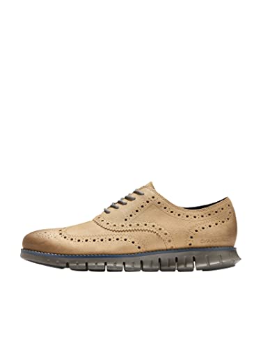 Cole Haan ZeroGrand Wingtip Oxford Seasonal Colors - Men's Ch Birch - charcoal Shoe Deals Outlet