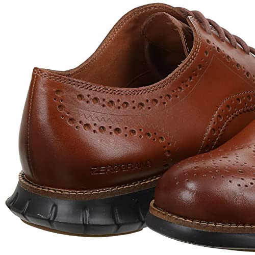 Cole Haan ZeroGrand Wingtip Oxford Seasonal Colors - Men's British Tan Leather/Java Shoe Deals Outlet