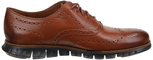 Cole Haan ZeroGrand Wingtip Oxford Seasonal Colors - Men's British Tan Leather/Java Shoe Deals Outlet