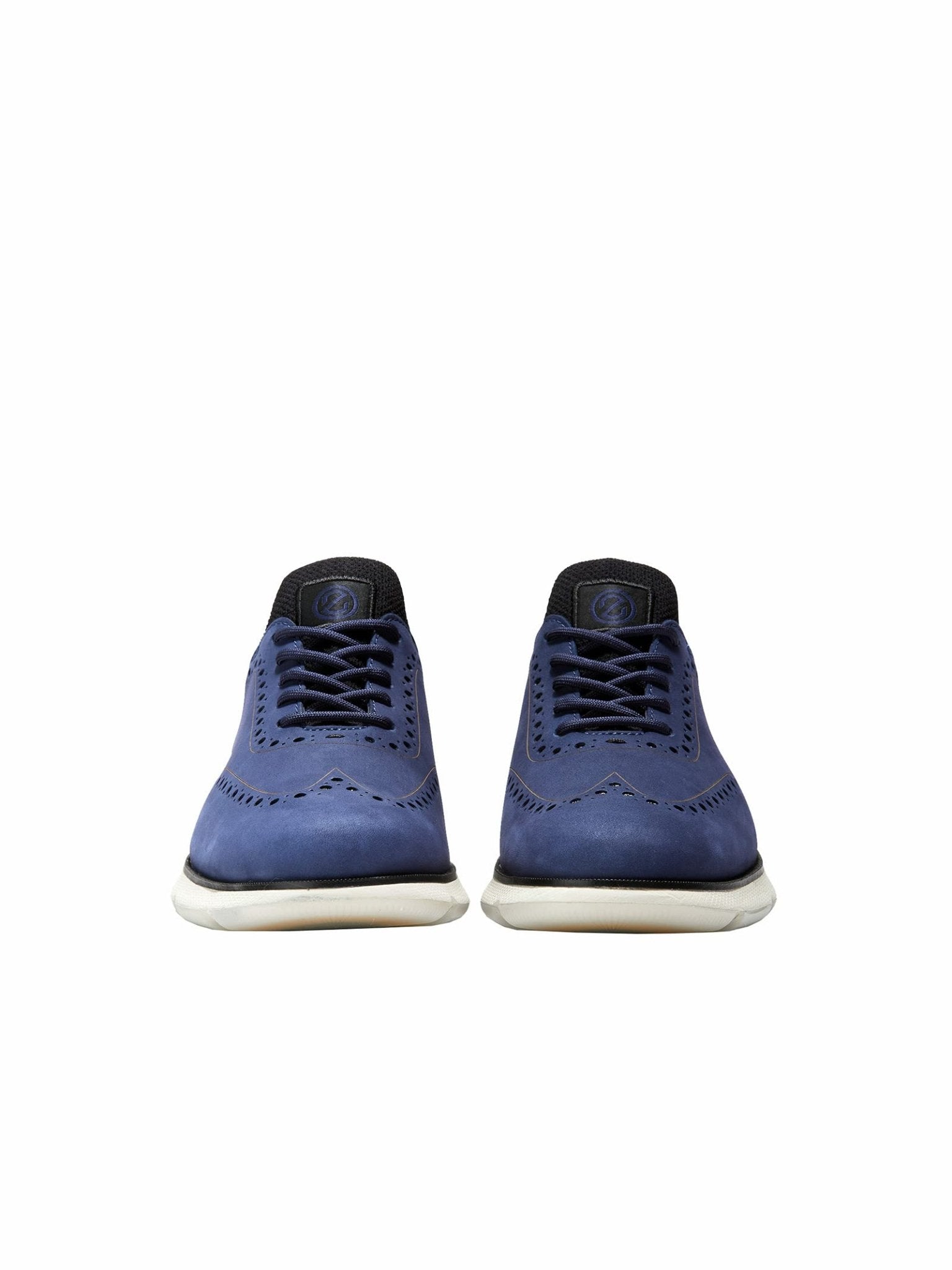Cole Haan ZeroGrand Wingtip Oxford Seasonal Colors - Men's Marine Blue Nubuck - lunar Rock Shoe Deals Outlet