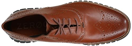 Cole Haan ZeroGrand Wingtip Oxford Seasonal Colors - Men's British Tan Leather/Java Shoe Deals Outlet