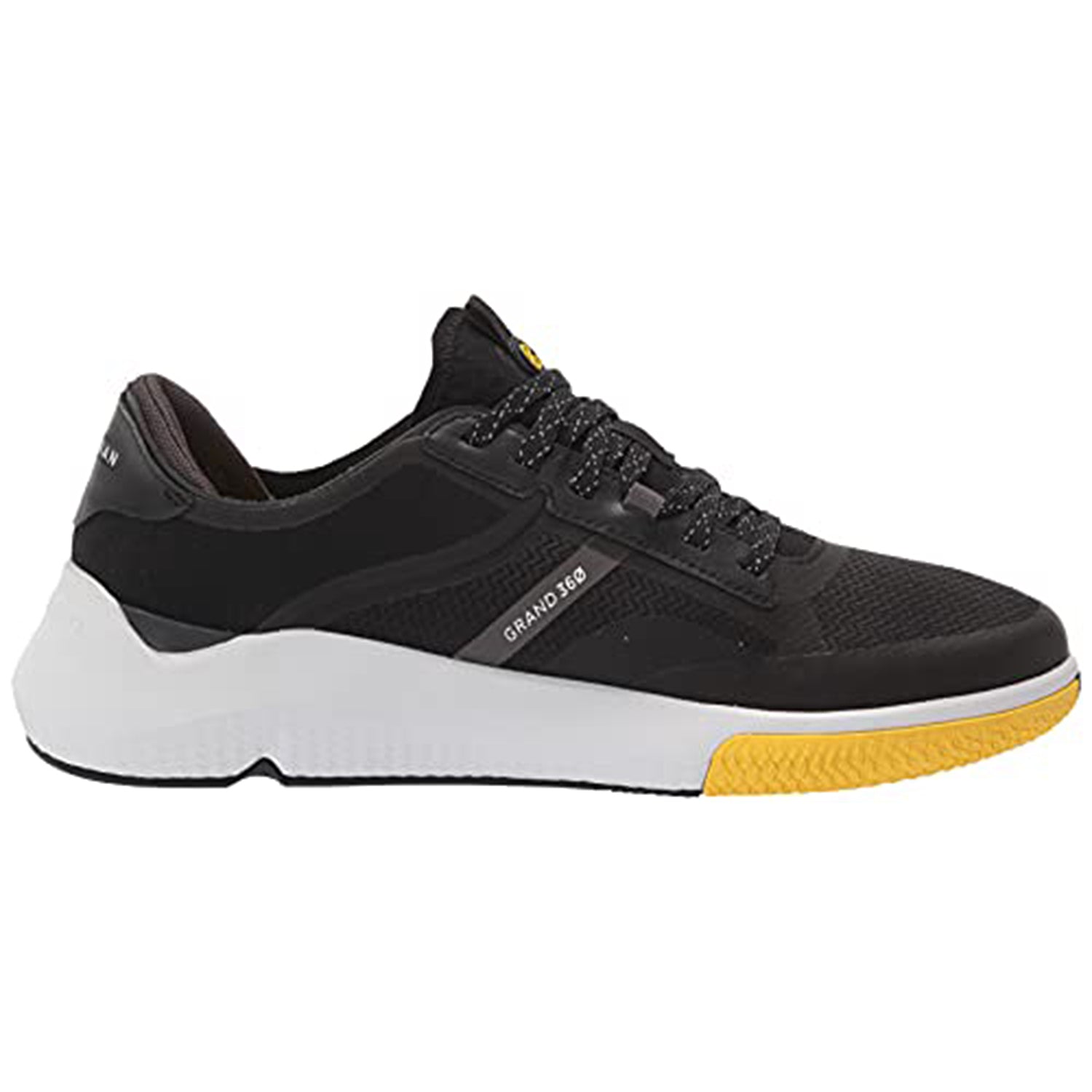 Cole Haan ZeroGrand Winner Tennis Sneaker - Men's Black Pavement White Shoe Deals Outlet